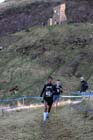 Yemaneberham Grippa (Europe) leads the junior mens 4k BUPA Great Edinburgh Cross Country. Photo: David T. Hewitson/Sports for All Pics